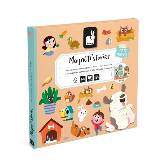 Janod Magnetistories Domáci miláčikovia Vytvor si príbeh