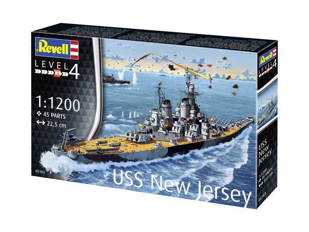 Plastikmodellbausatz Schiff 05183 - USS New Jersey (1:1200)