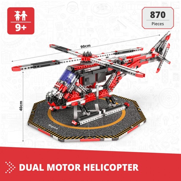 Engino MEGA BUILDS: Dvojmotorový vrtuľník