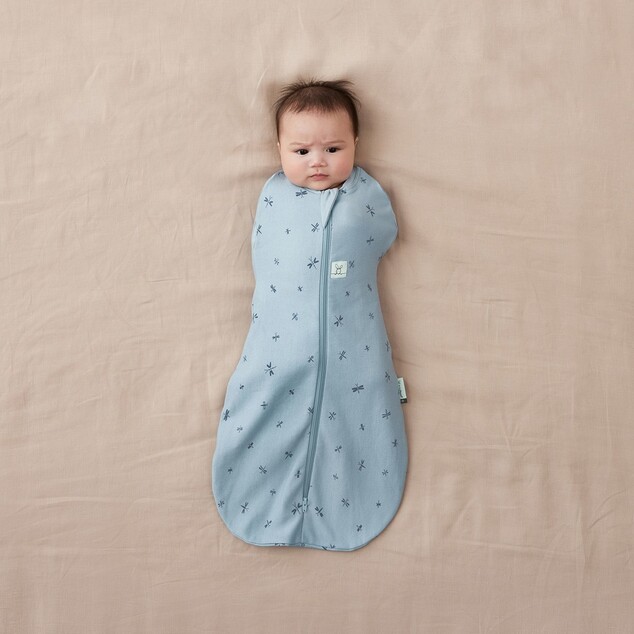 ERGOPOUCH Pucktuch und Schlafsack 2-in-1 Cocoon Dragonflies 6-12 m, 8-10 kg, 1 tog
