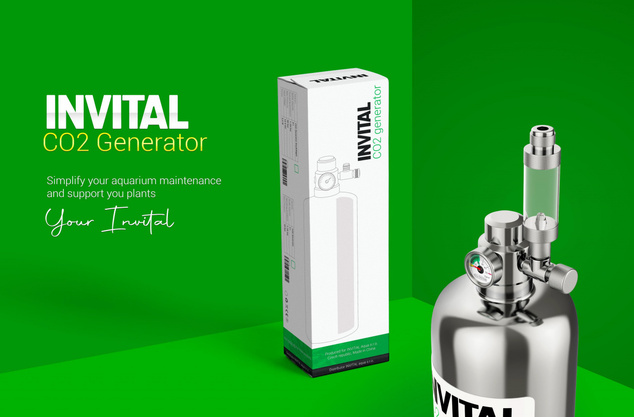 INVITAL CO2 Generator bez nočného vypnutia s 2l fľašou