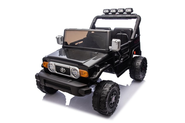 Elektrické autíčko Toyota FJ Cruiser XXL s pohonom 4x4, licencované (Dvojmiestne), čierne,