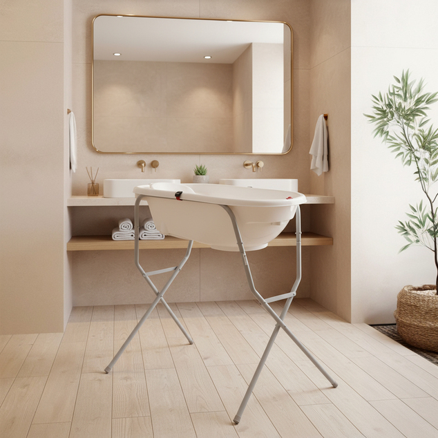 OK BABY Soporte metálico plegable antideslizante para bañera Onda y Onda Evolution