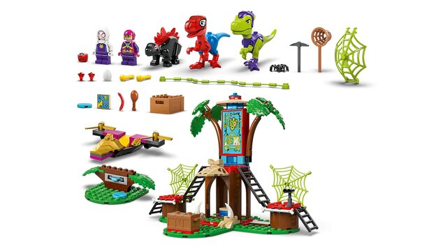 LEGO® Marvel Spidey 11200 Gobby a bitka raptorov v základni na strome