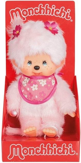 Monchhichi Mončiči dievča ružové Sakura 20 cm