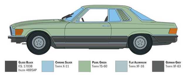 Model Kit auto 3633 - Mercedes 500 SLC (1:24)