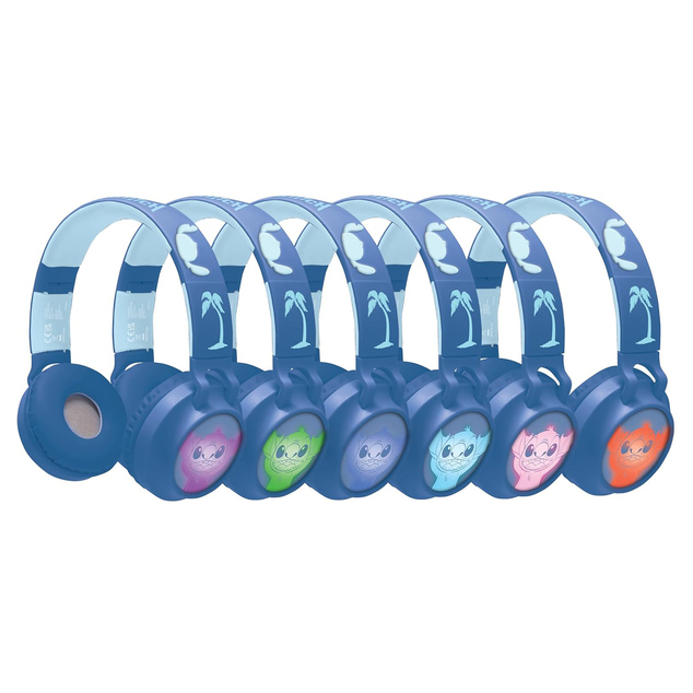 Lexibook Leuchtende kabellose Kopfhörer Disney Stitch