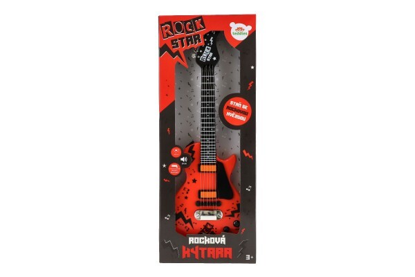 Gitara elektrická ROCK STAR plast 58cm na batérie so zvukom a svetlom