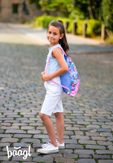 BAAGL SADA 3 Luftiger Kolibri: Rucksack, Federmäppchen, Tasche