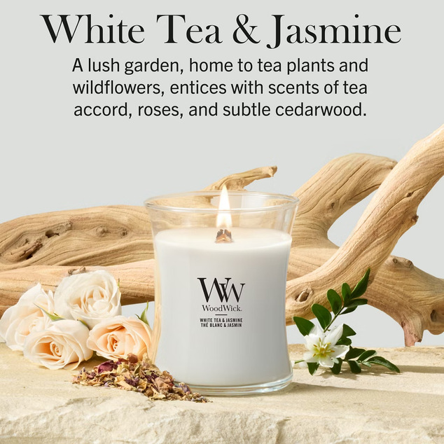 WW Kerze Mittel Weißer Tee &amp; Jasmin