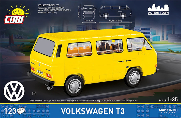 Cobi Volkswagen T3, 1:35, 140 k