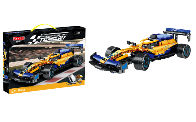 Stavebnica Formula oranžová 27 cm