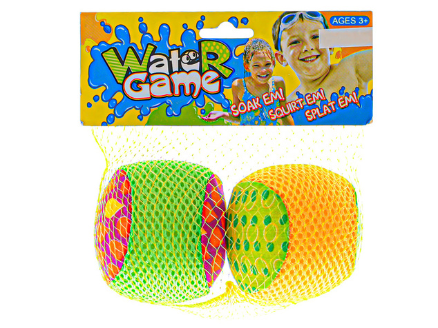 Bomba d'acqua 7 cm che spruzza acqua 2 colori 2 pz