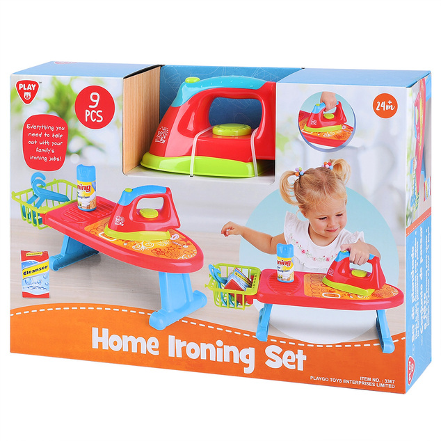 PLAYGO - Set da stiro domestico (nuova versione) 9 pezzi