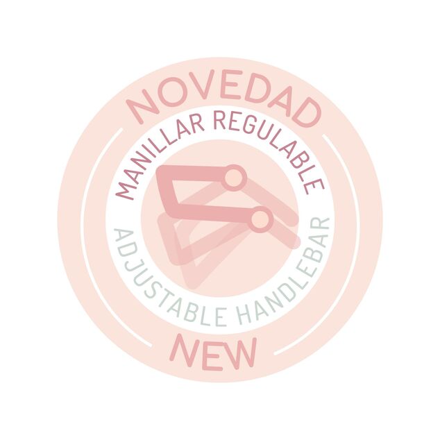DeCuevas 81074 Skladací kočík pre bábiky s taškou a doplnkami Tulipe 2025 - 81 cm
