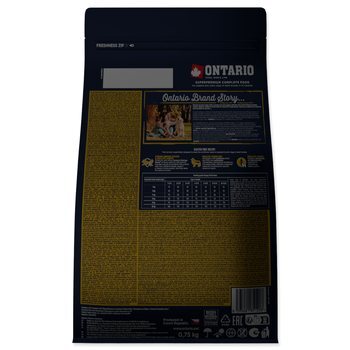 Krmivo Ontario Puppy Mini Lamb &amp; Brown Rice 0,75kg