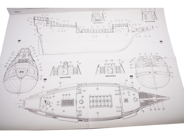 AMATI Mayflower anglická galeóna 1620 1:60 kit