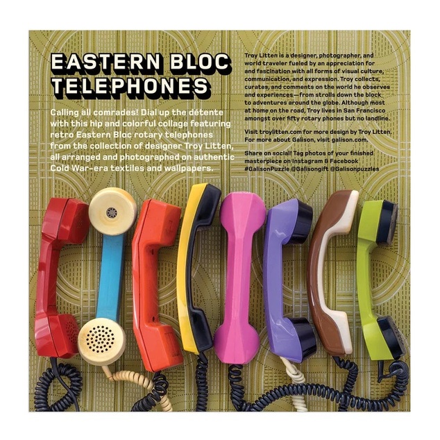 Galison Puzzle Troy Litten Eastern Bloc Telephones 500 dielikov
