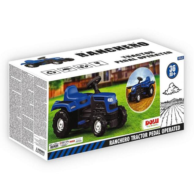Dolu Šliapací traktor Ranchero modrý