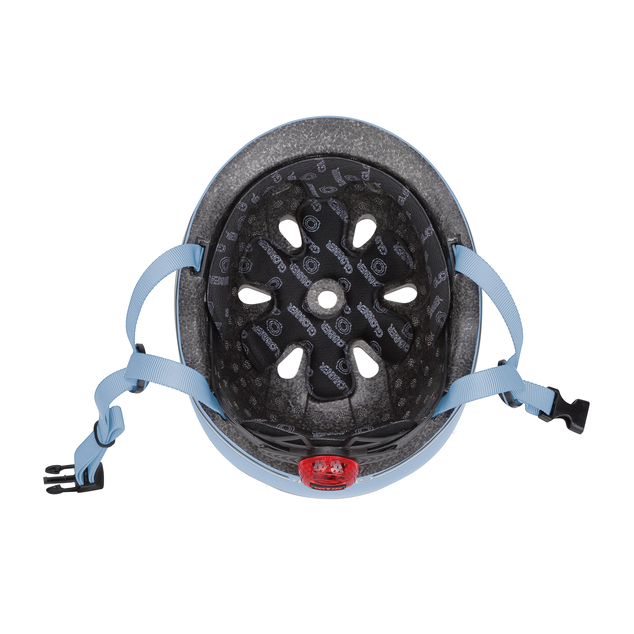 Globber detská prilba Go Up Lights XXS/XS ( 45-51CM ) Deep Pastel Blue