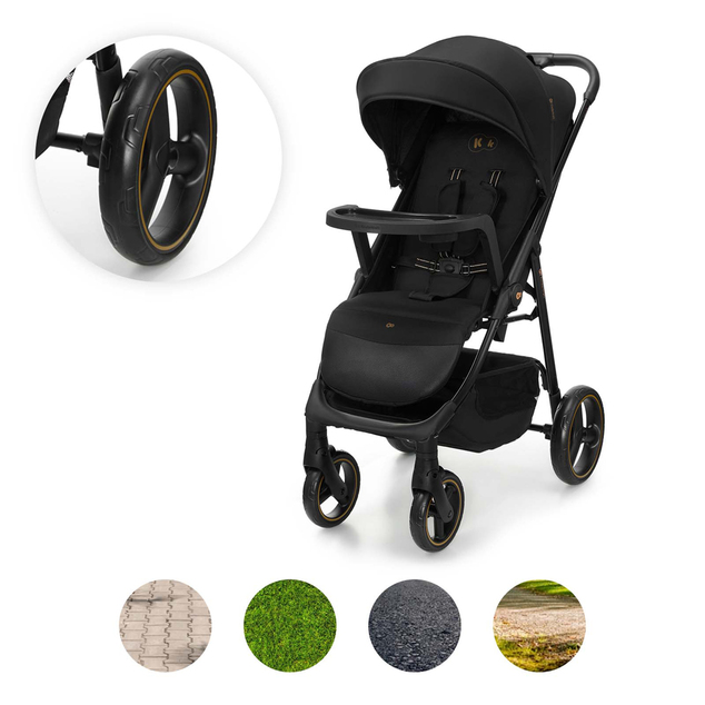 KINDERKRAFT Cărucior sport Trig 3 Tray Onyx Black