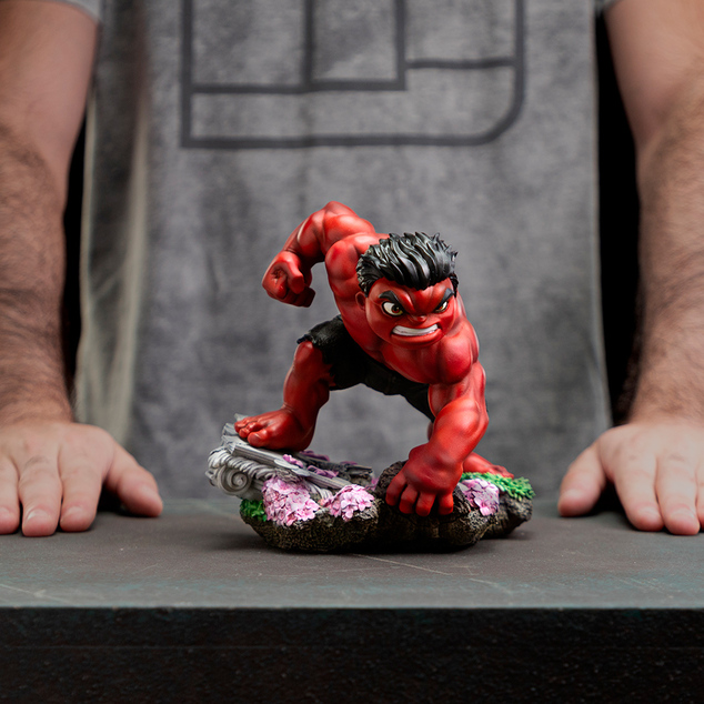 Iron Studios Captain America: Brave New World (2025) - Vörös Hulk MiniCo Figura