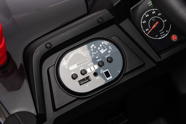 Elektrické autíčko UTV Small 12V, čierne, Pohon zadných kolies, 12V batéria