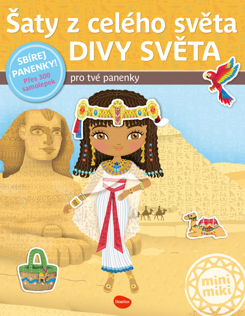 Šaty z celého světa DIVY SVĚTA – Kniha samolepek