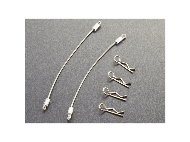Killerbody-Karosserieclips (4), Stahl. Kabel 120 mm (2)