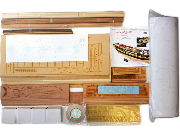 Vanguard Models HMS Indefatigable 1794 1:64 kit
