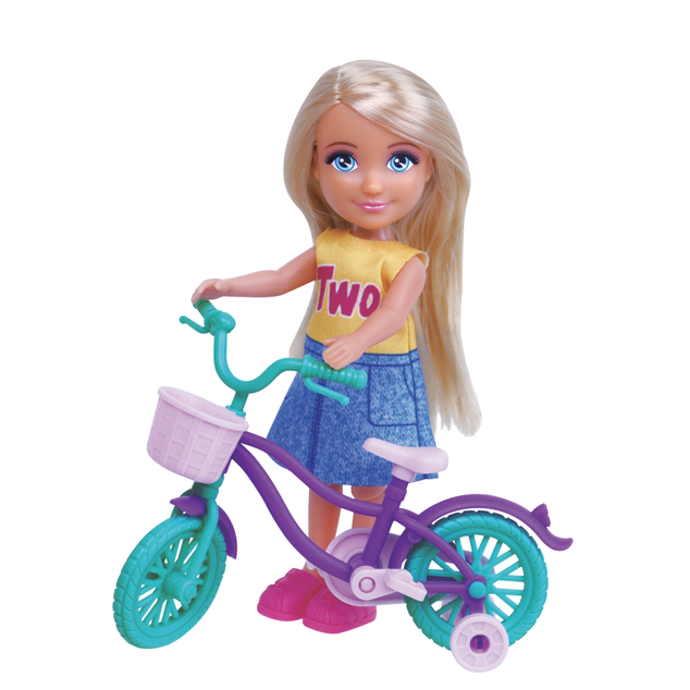 Bábika KATKA s bicyklom
