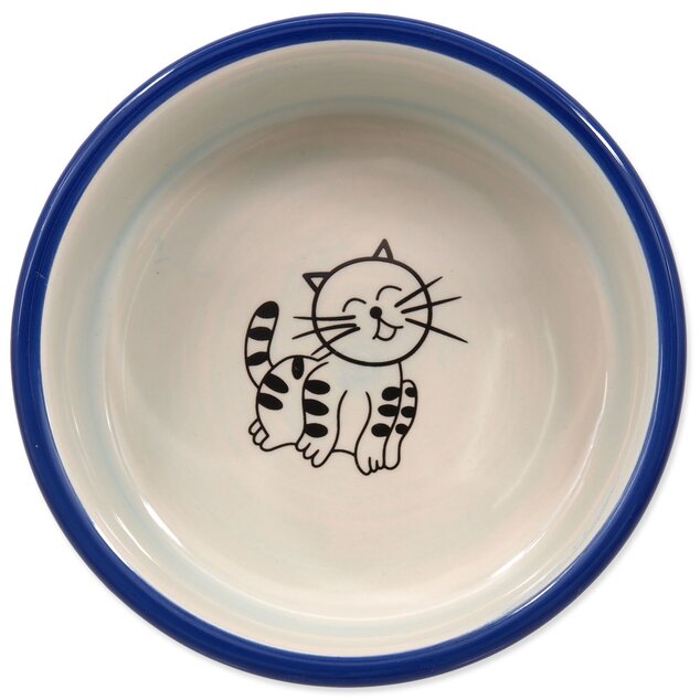 Miska Magic Cat keramická mačacia labka modrá 12,5x5cm