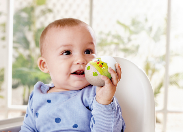 Happy Hatchlings – Set di sonagli a dondolo, 3 pezzi