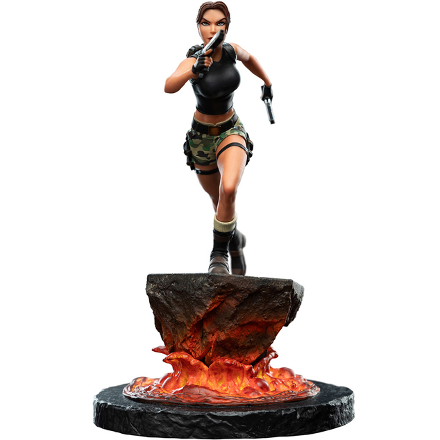 Tomb Raider - Statue Miniature - Lara Croft : Le Sanctuaire de la Flamme