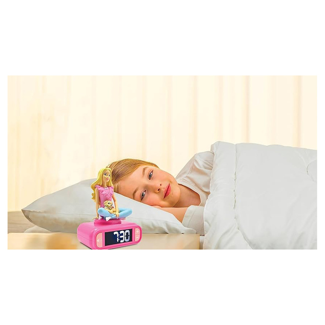Lexibook Budík s nočným 3D svetlom Barbie