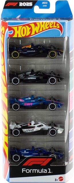 Mattel Hot Wheels 5 db kisautó - formula 1