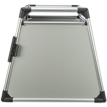 Prepravka hliník L–XL 94×75×88cm strieborno-šedá