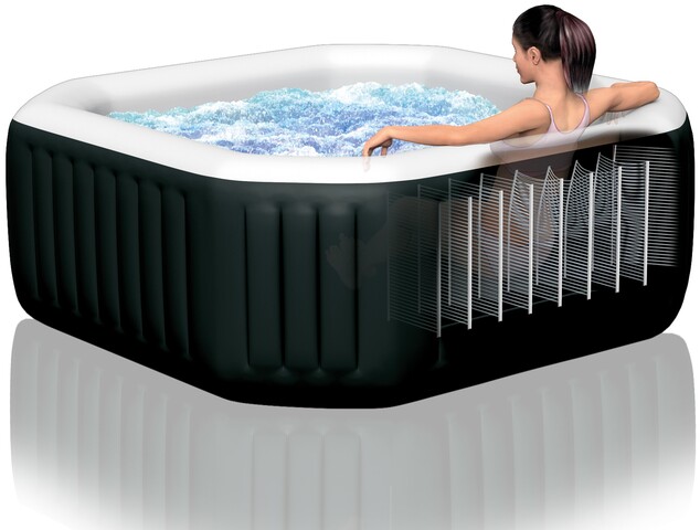 Nafukovacia vírivka INTEX 28458 PureSpa Jet &amp; Bubble Deluxe Set (priemer 201 cm)