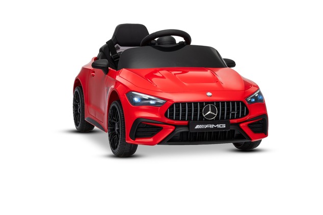 Elektrické autíčko Mercedes CLE 12V s pohonom zadných kolies, červené, Jednomiestne, Lítio