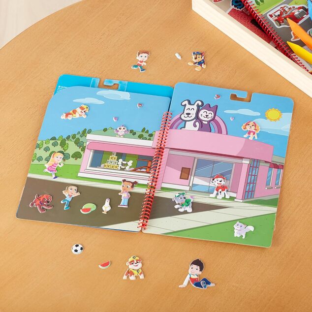 Melissa &amp; Doug - Paw Patrol - Kniha s puffy samolepkami - Zátoka Dobrodružstvo