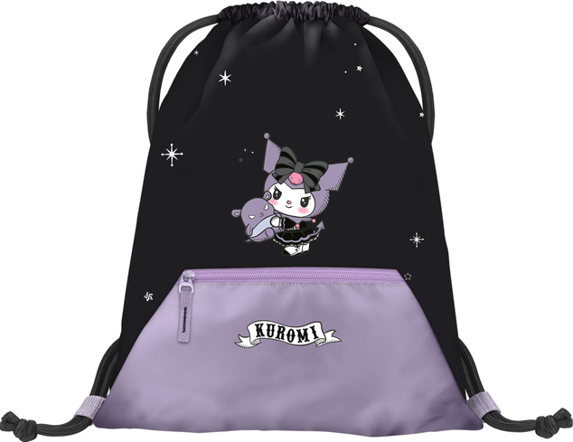 BAAGL SET 5 Airy Kuromi Fortune Dream: zaino, astuccio, sacchetto, grembiule, portafoglio GRS