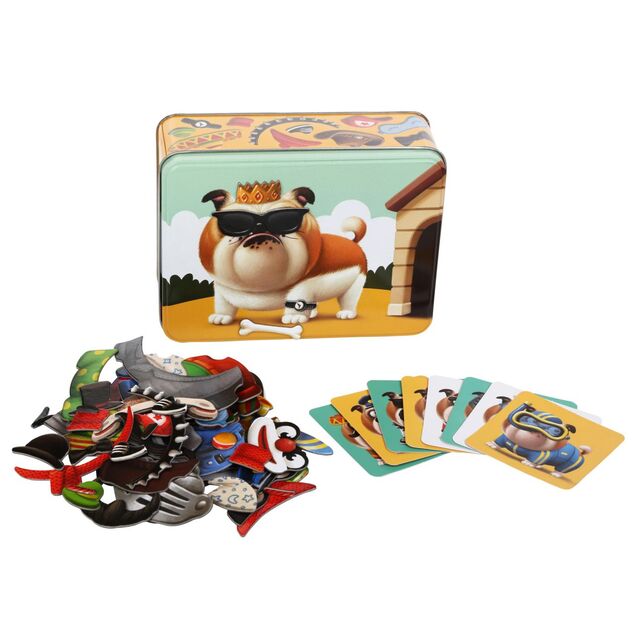 Puzzlika 14262 Bulldogge - Hundemode - Magnetspiel 50 Teile und 8 Vorlagen