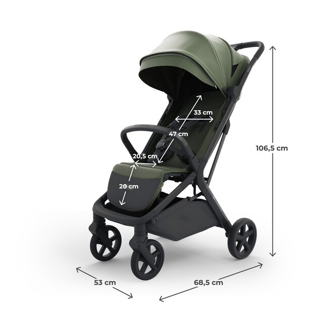 Kinderkraft Select Kočík športový Nubi 3 Mystic Green