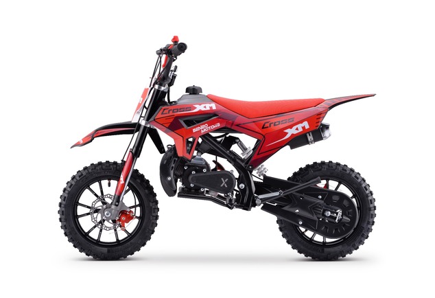 Motocicleta de gasolina para niños Beneo Motors CROSS XM roja - 50cm3