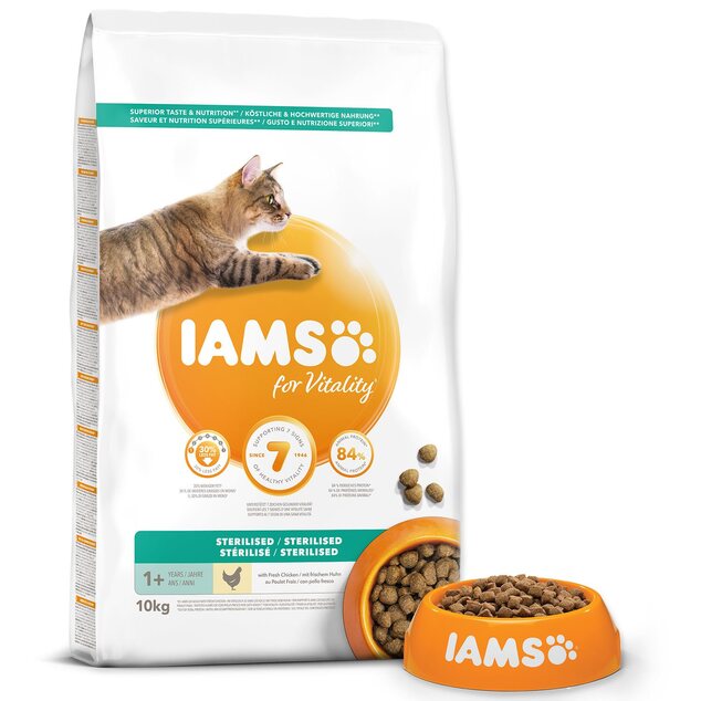IAMS CAT AD STRLZD CKN 10KG