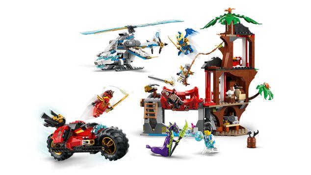 LEGO® NINJAGO 71857 Súboj nindža vozidiel a domček na strome