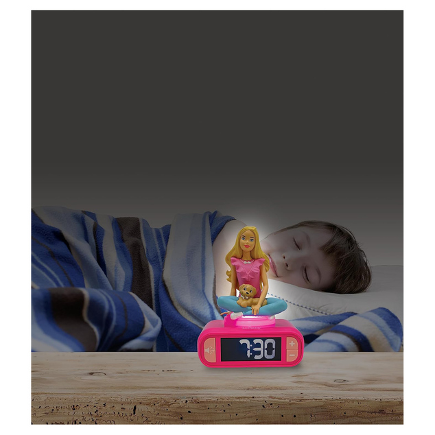 Lexibook Budík s nočným 3D svetlom Barbie