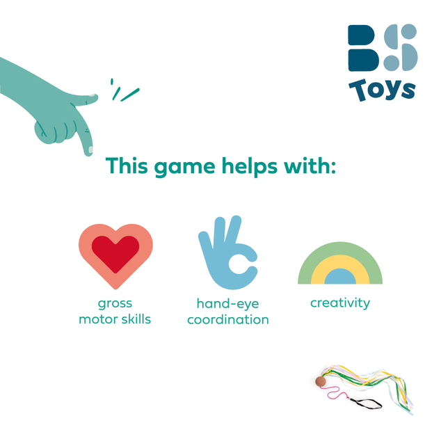BS Toys Poi Sling - pomôcka pre rozvoj motoriky