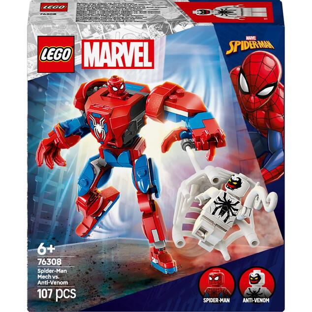 LEGO® Marvel 76308 Spider-Man în costum robotic vs. Anti-Venom
