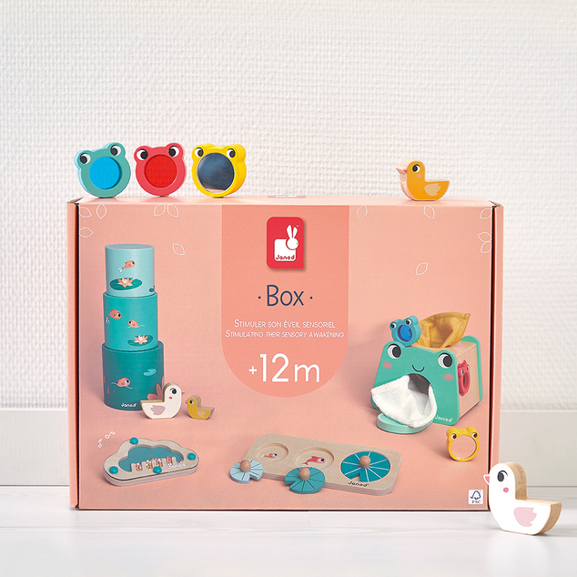 Janod Box Stimulácia zmyslového vnímania u detí od 12 mesiacov